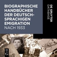 Biographische Handbücher der deutschsprachigen Emigration nach 1933