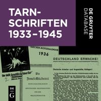 Tarnschriften 1933 bis 1945