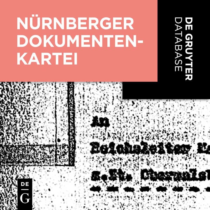 database: Nürnberger Dokumentenkartei