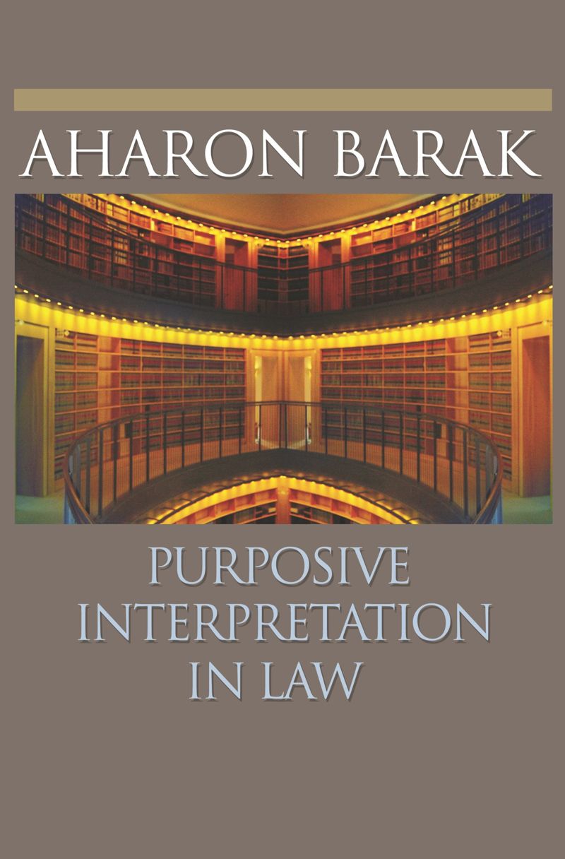 book: Purposive Interpretation in Law