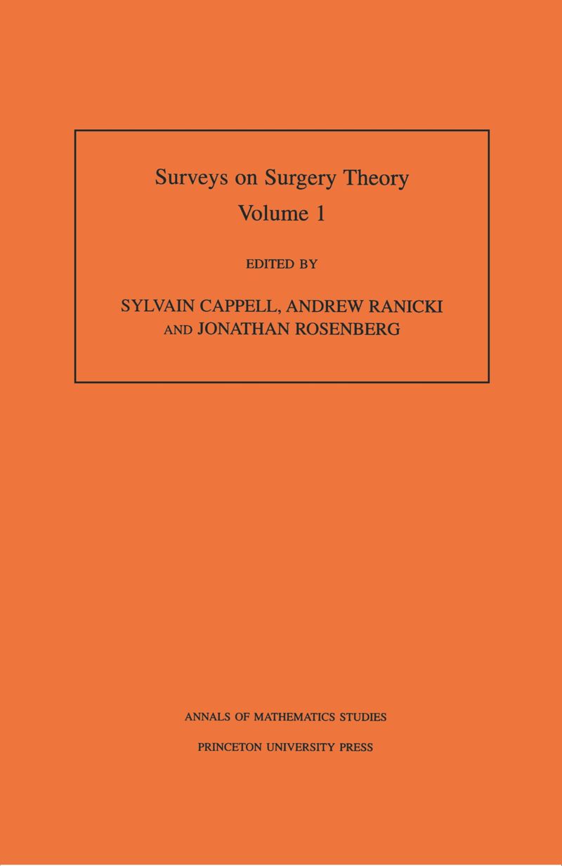 book: Surveys on Surgery Theory, Volume 1