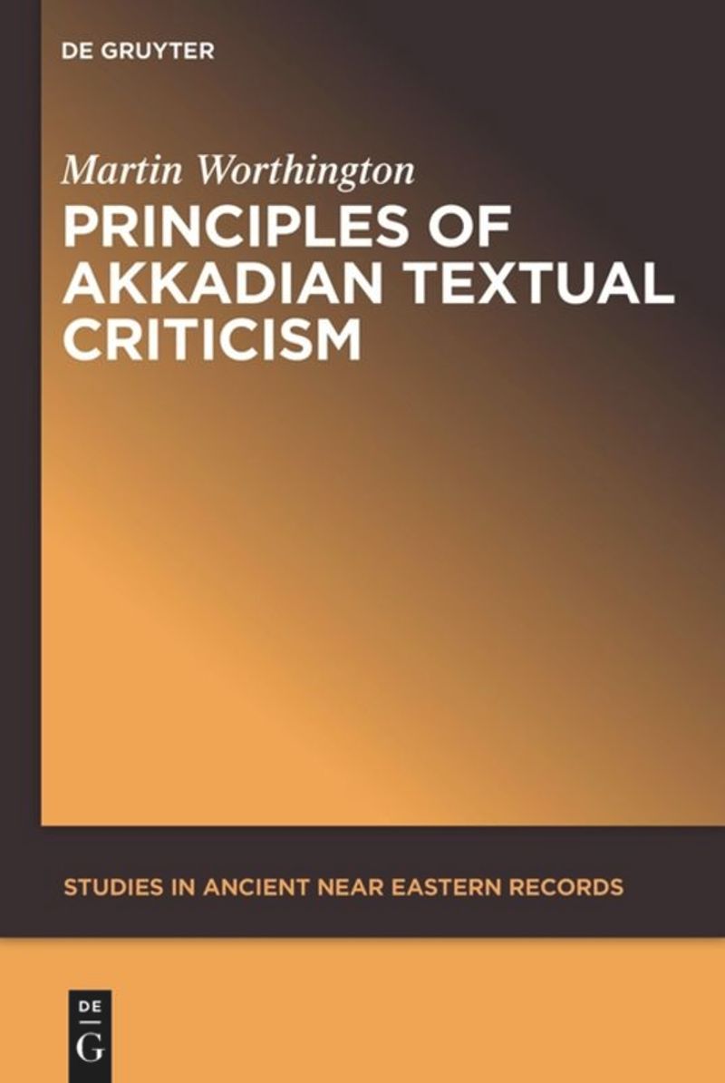 book: Principles of Akkadian Textual Criticism