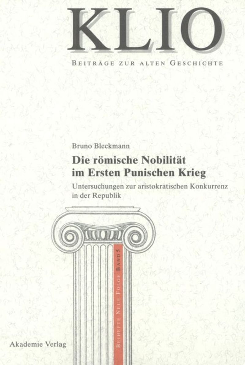 book: Die römische Nobilität im Ersten Punischen Krieg