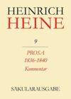 book: BAND 9 K Prosa 1836-1840. Kommentar