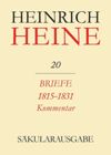 book: BAND 20 K Briefe 1815-1831. Kommentar
