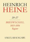 book: BAND 20-27 R Briefwechsel 1815-1856. Register