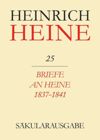 book: BAND 25 Briefe an Heine 1837-1841