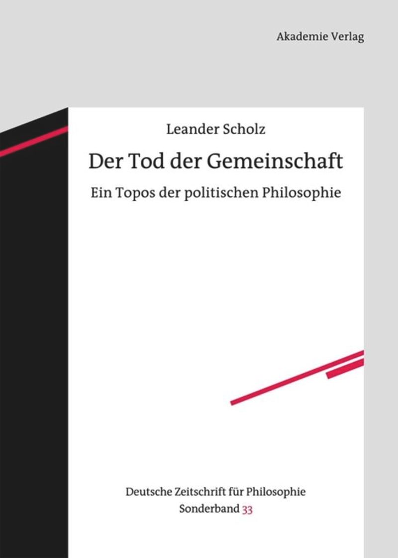 book: Der Tod der Gemeinschaft