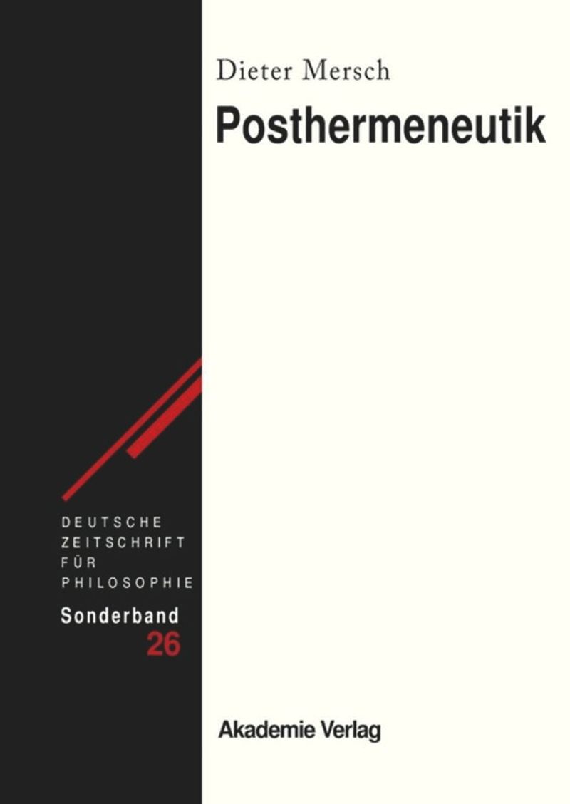 book: Posthermeneutik