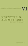 book: Verzetteln als Methode