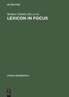 book: Lexicon in Focus