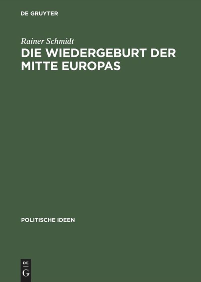 book: Die Wiedergeburt der Mitte Europas