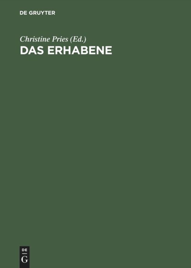 book: Das Erhabene