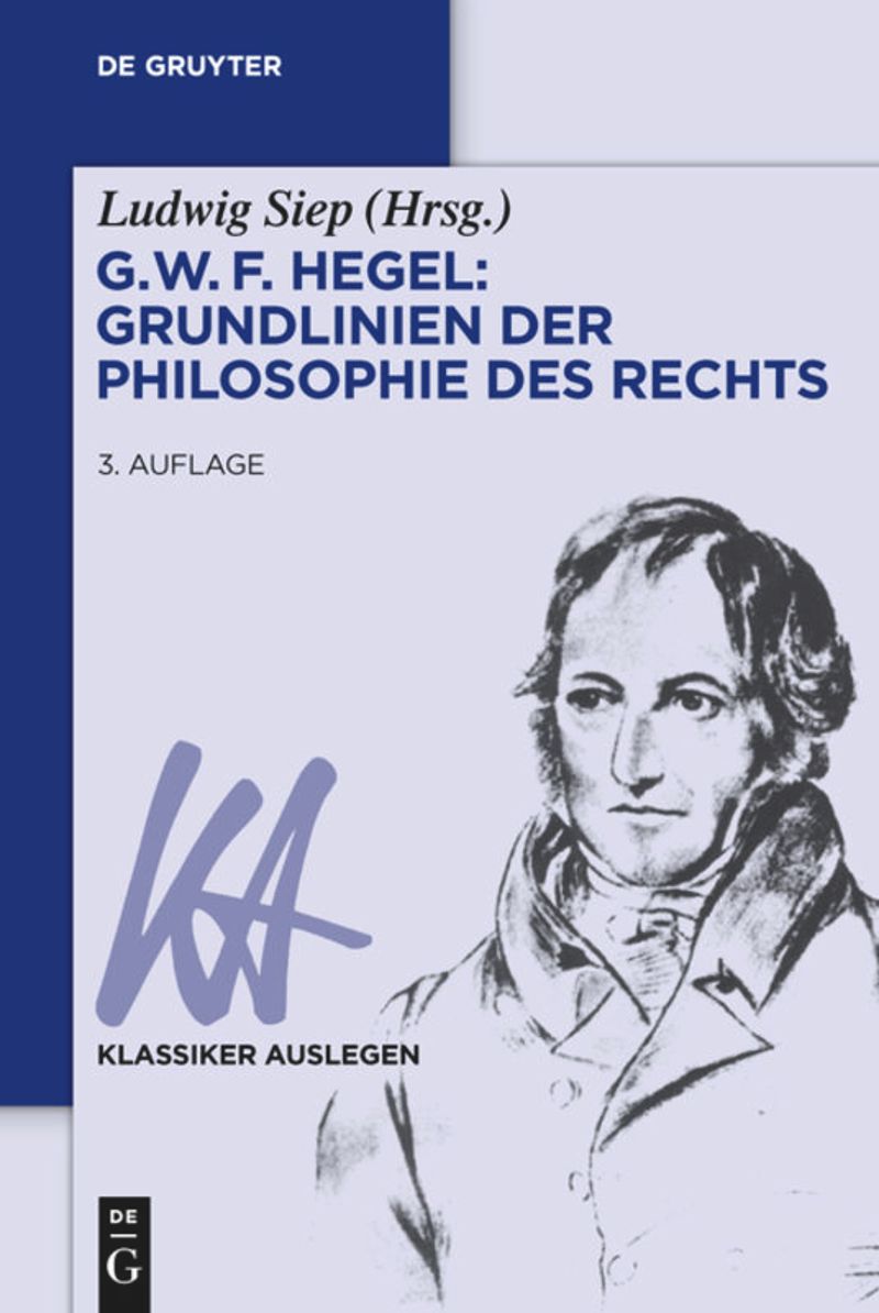 book: G. W. F. Hegel – Grundlinien der Philosophie des Rechts