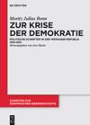 book: Zur Krise der Demokratie
