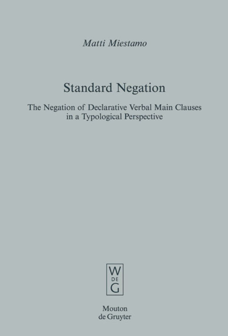 book: Standard Negation