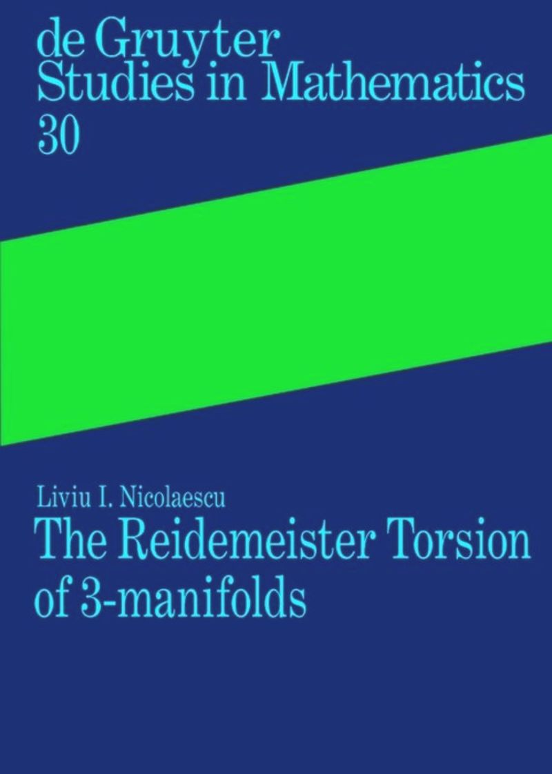 book: The Reidemeister Torsion of 3-Manifolds