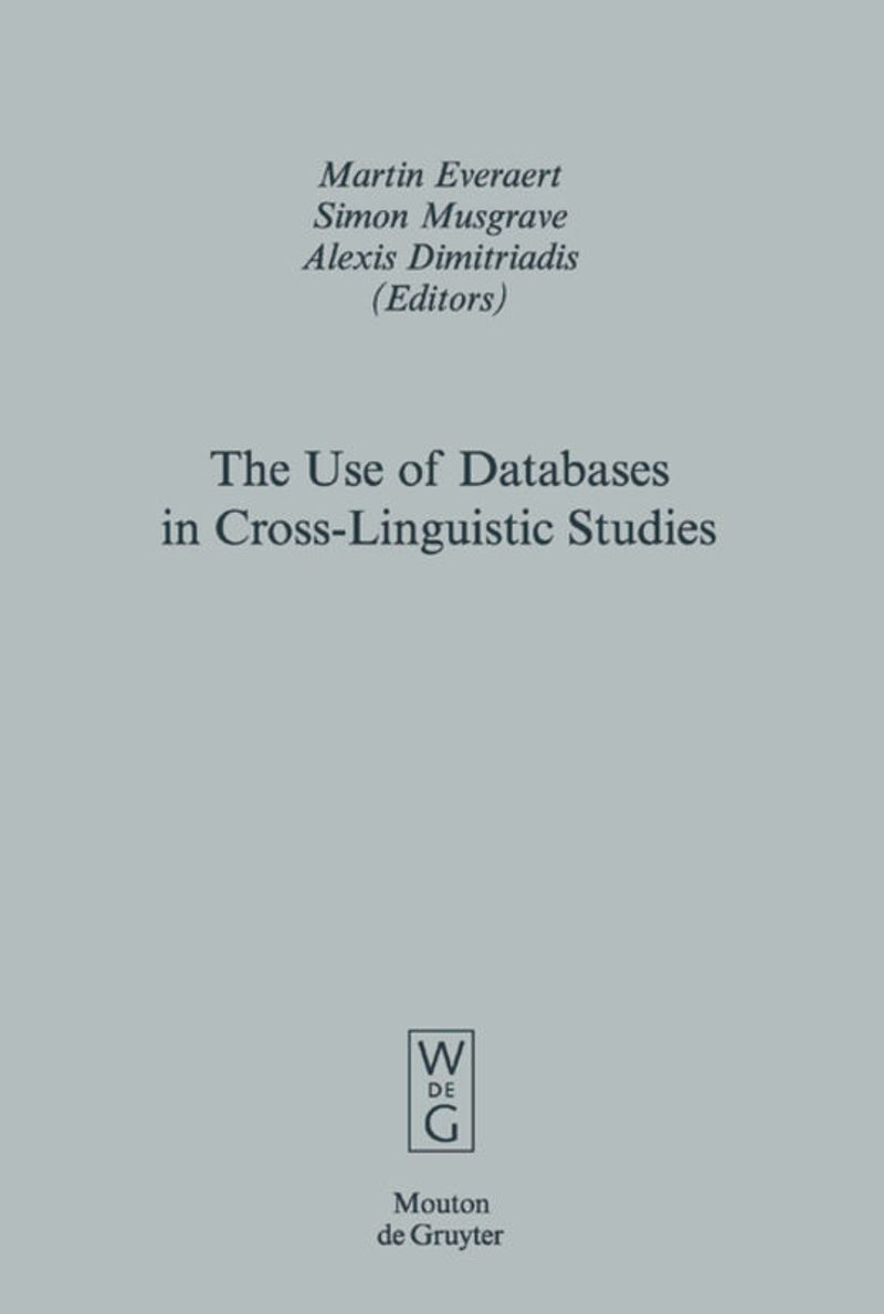 book: The Use of Databases in Cross-Linguistic Studies