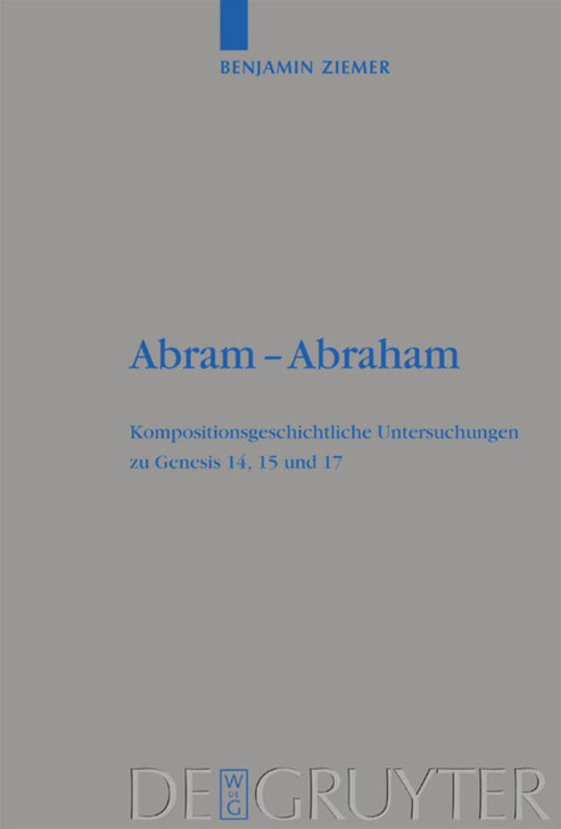 book: Abram - Abraham