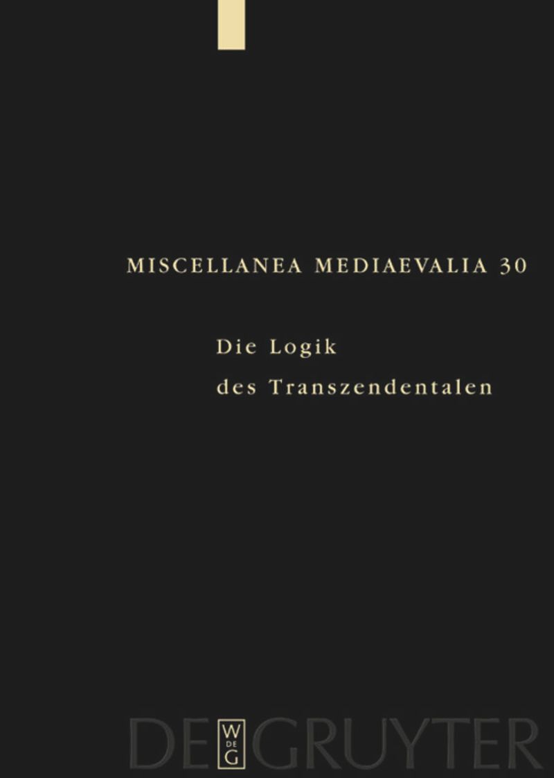 book: Die Logik des Transzendentalen