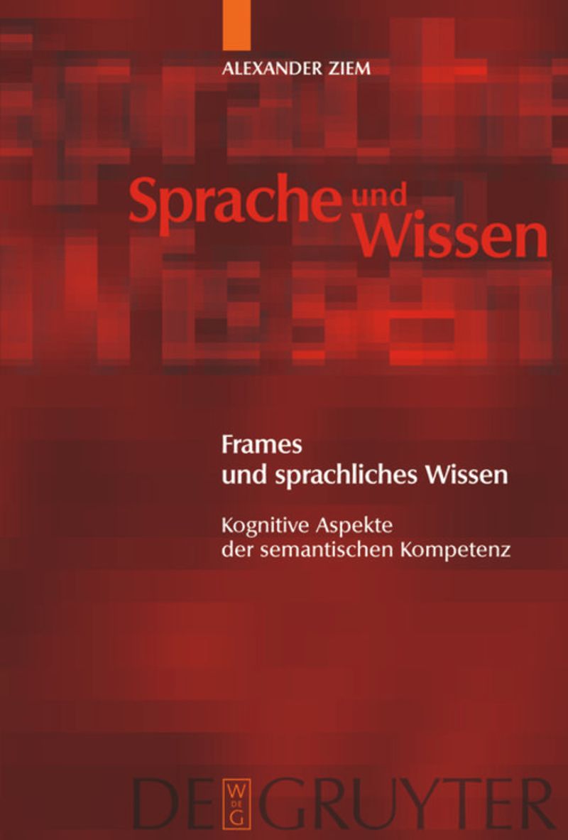book: Frames und sprachliches Wissen