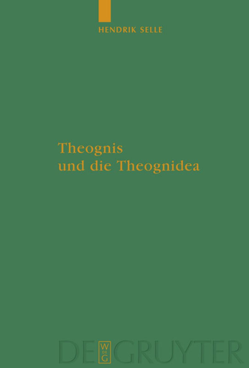 book: Theognis und die Theognidea