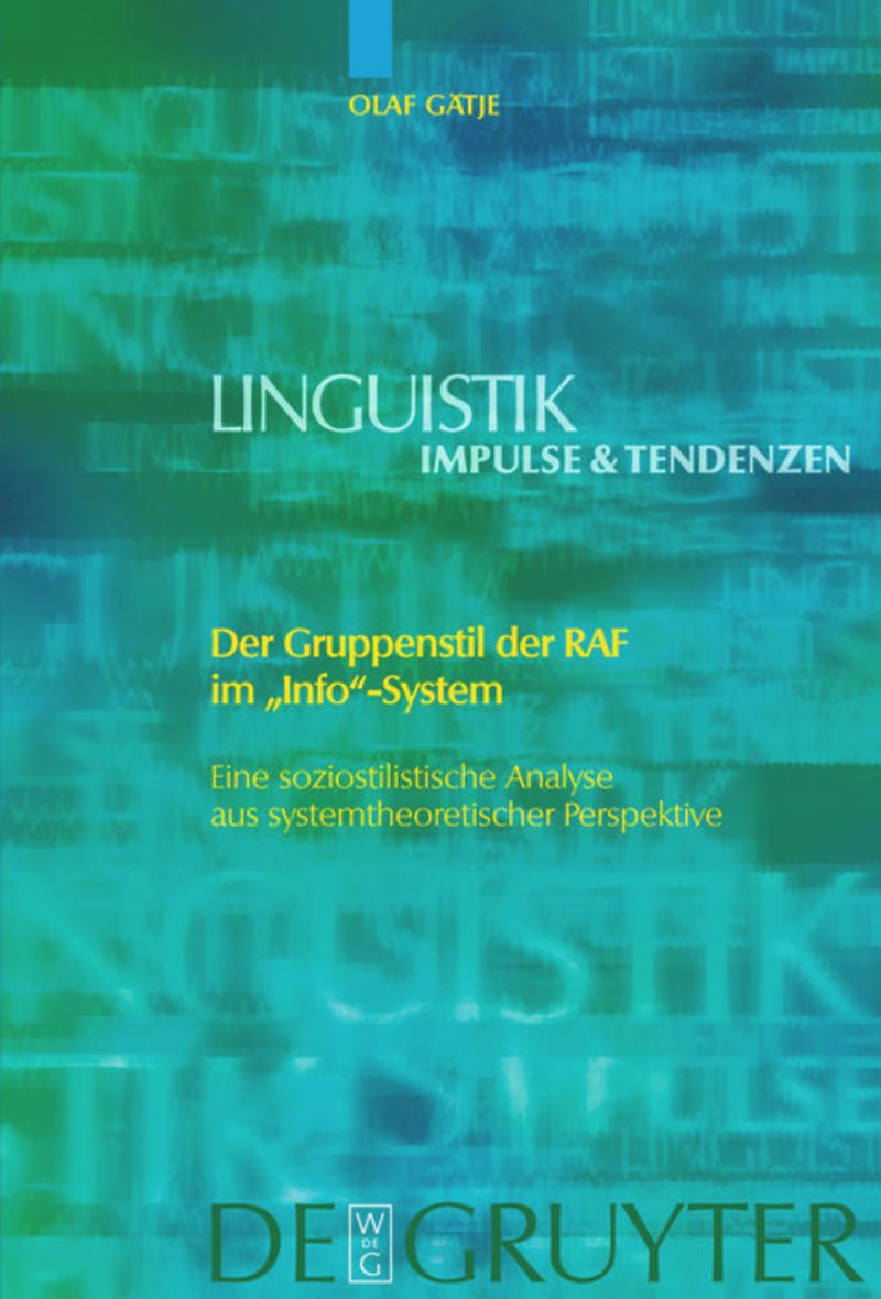 book: Der Gruppenstil der RAF im "Info"-System