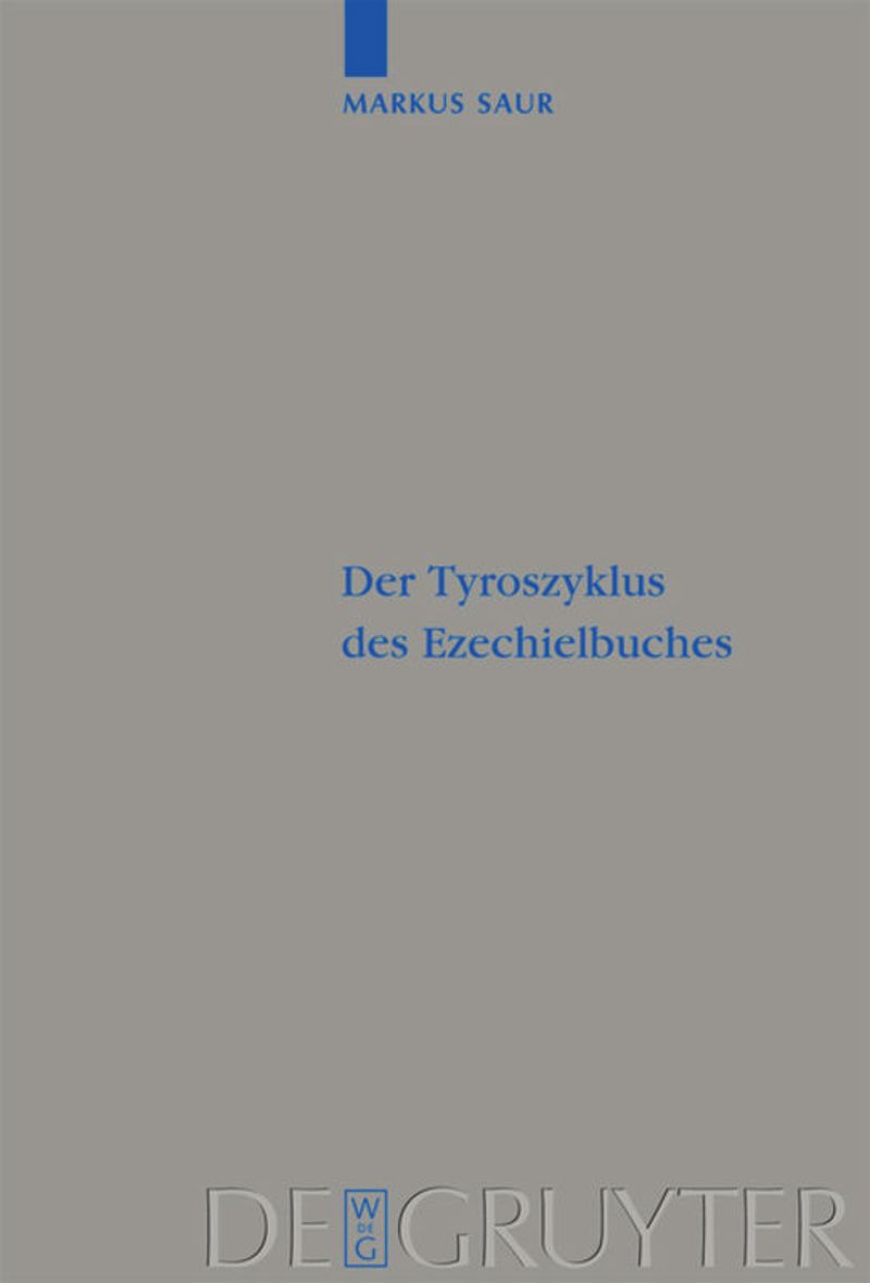 book: Der Tyroszyklus des Ezechielbuches