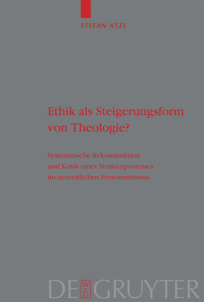 book: Ethik als Steigerungsform von Theologie?