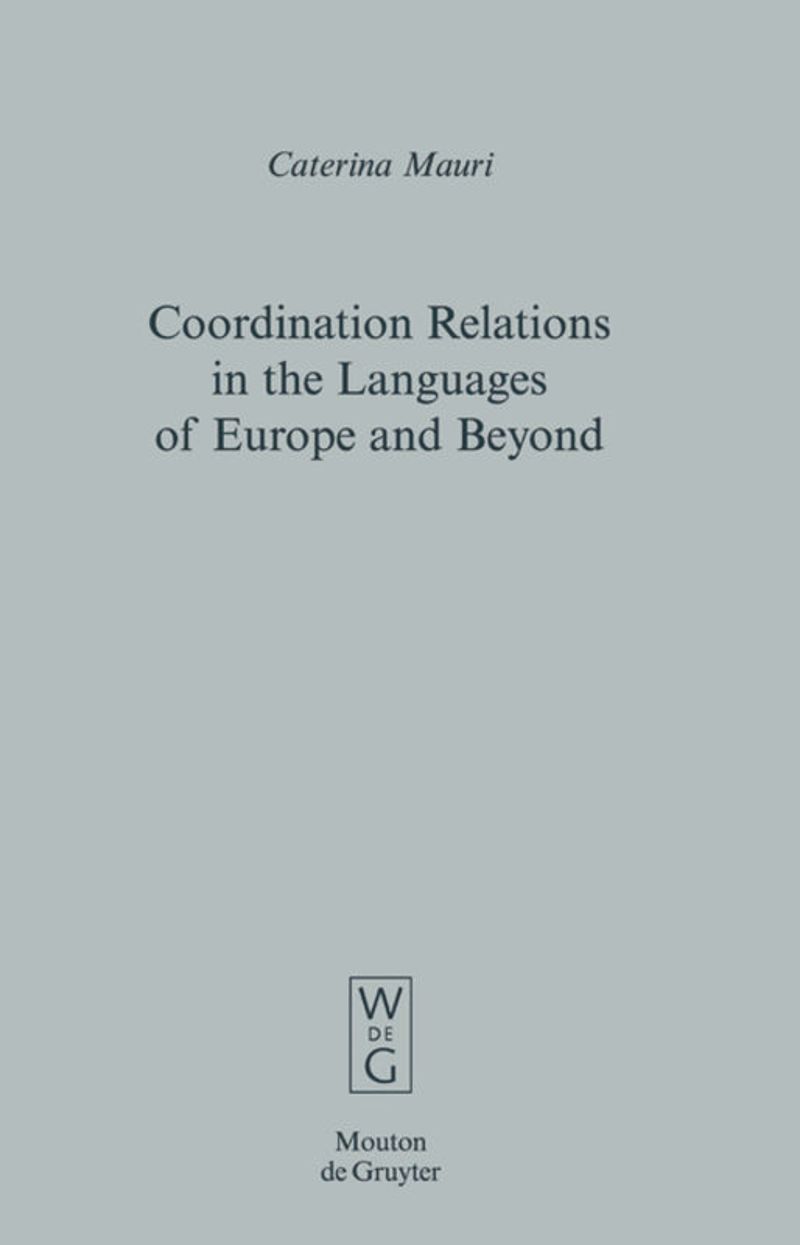 book: Coordination Relations in the Languages of Europe and Beyond