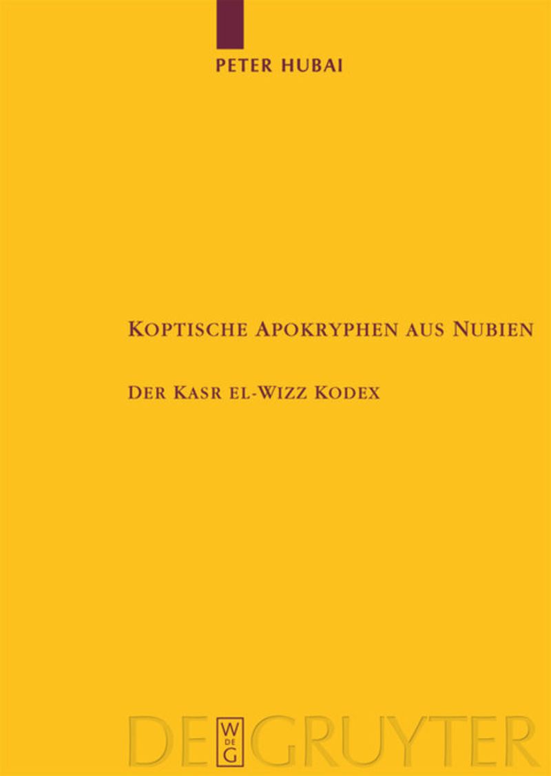 book: Koptische Apokryphen aus Nubien