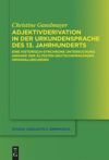book: Adjektivderivation in der Urkundensprache des 13. Jahrhunderts