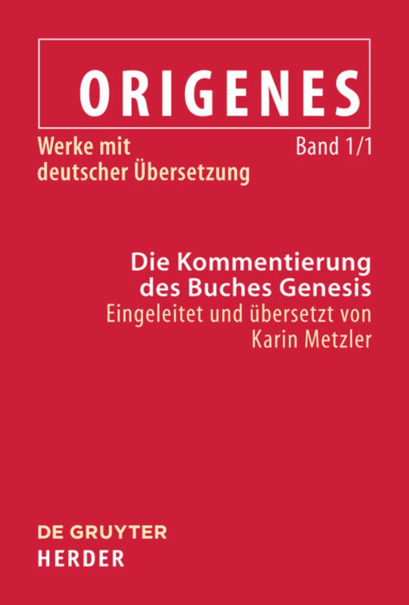 book: Band 1/1 Die Kommentierung des Buches Genesis