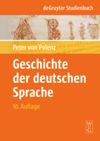 book: Geschichte der deutschen Sprache