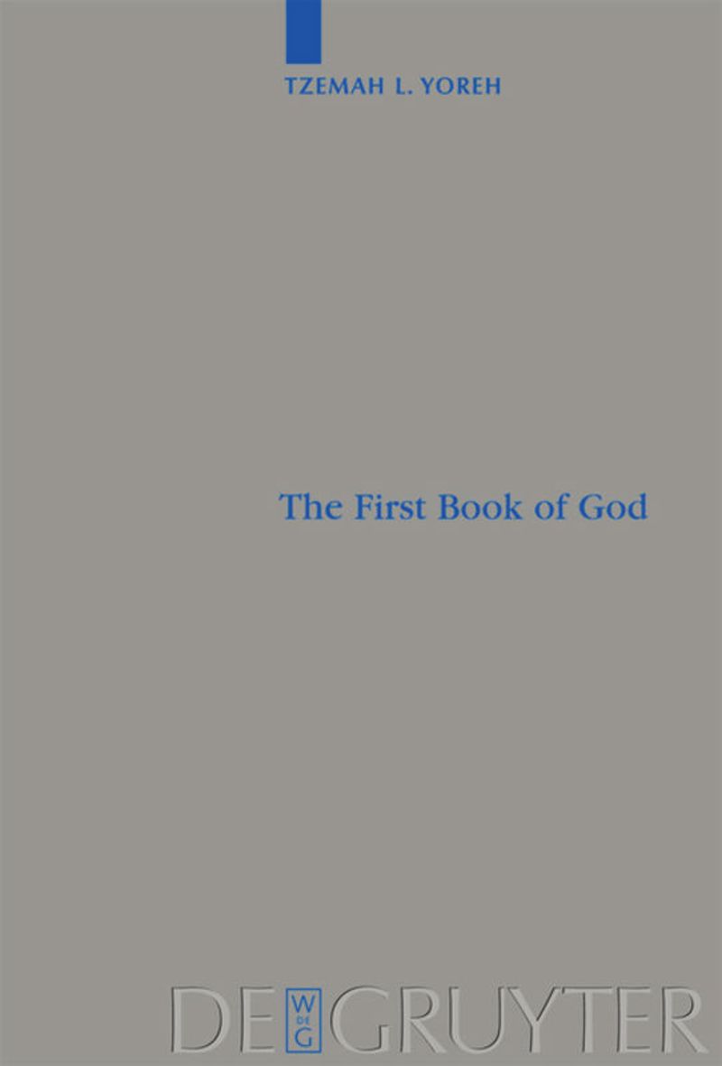 book: The First Book of God