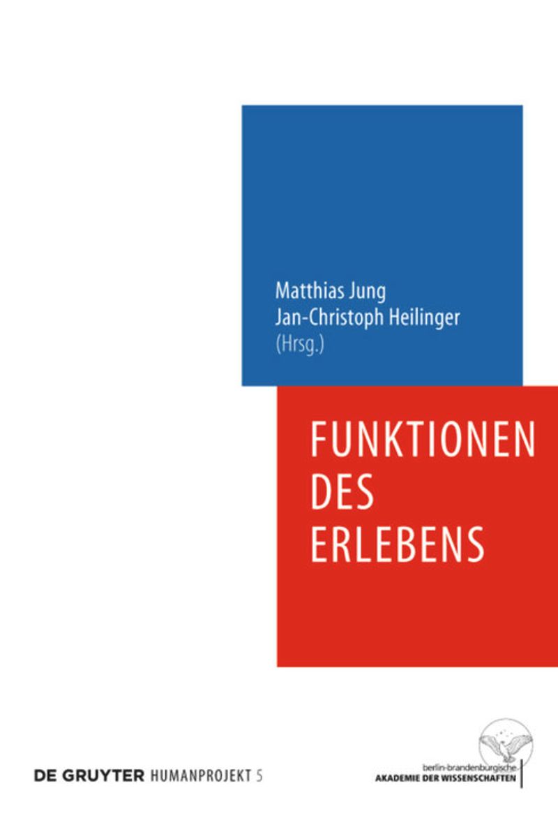 book: Funktionen des Erlebens