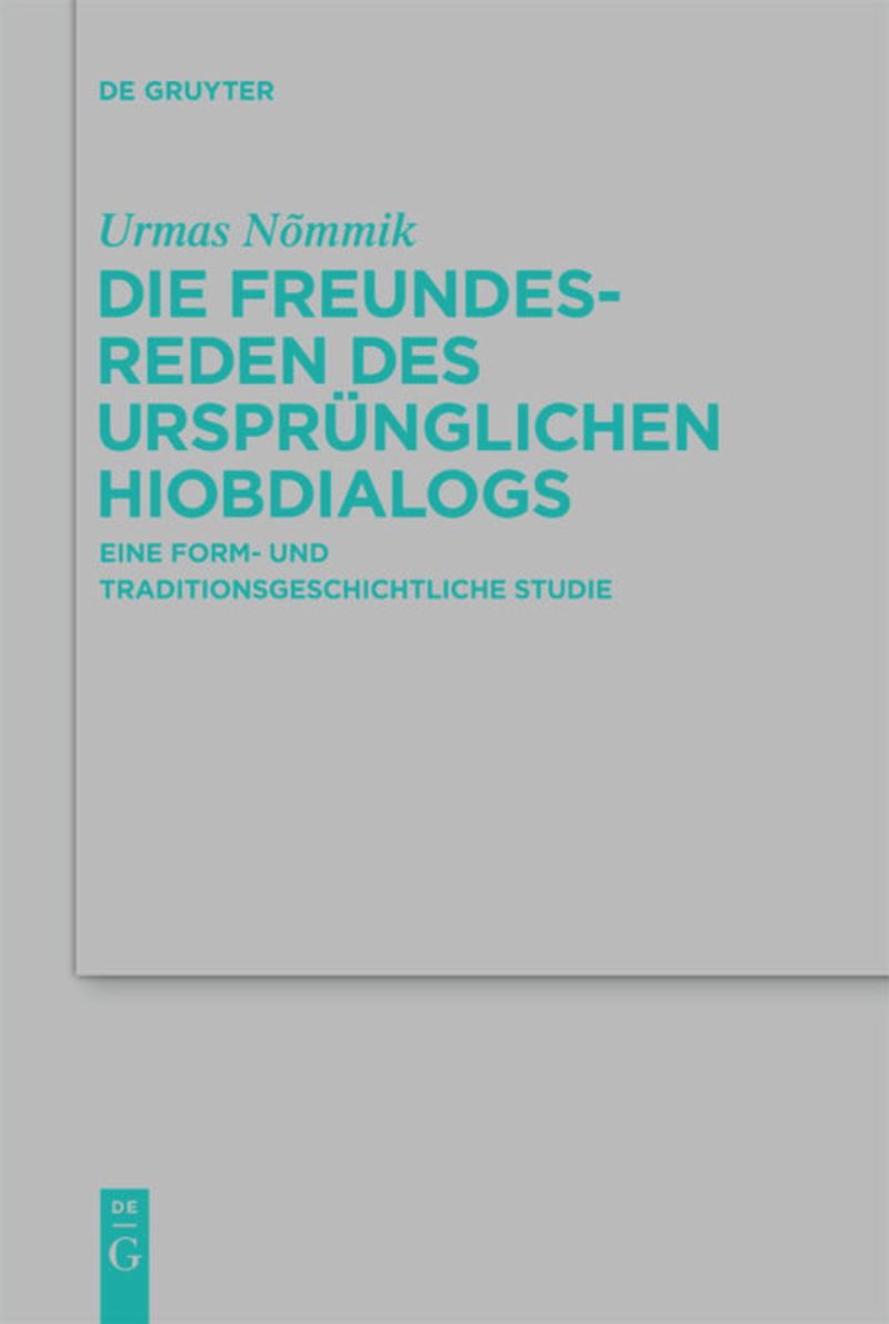 book: Die Freundesreden des ursprünglichen Hiobdialogs