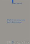 book: Rétribution et intercession dans le Deutéronome