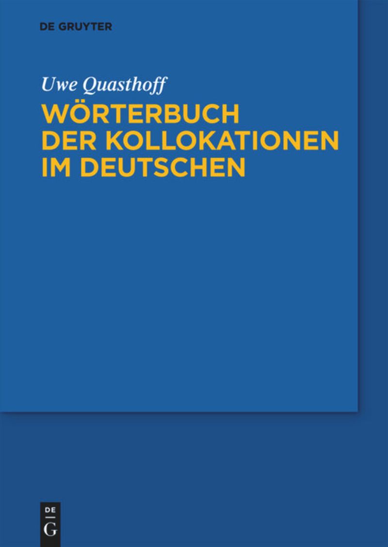 book: Wörterbuch der Kollokationen im Deutschen
