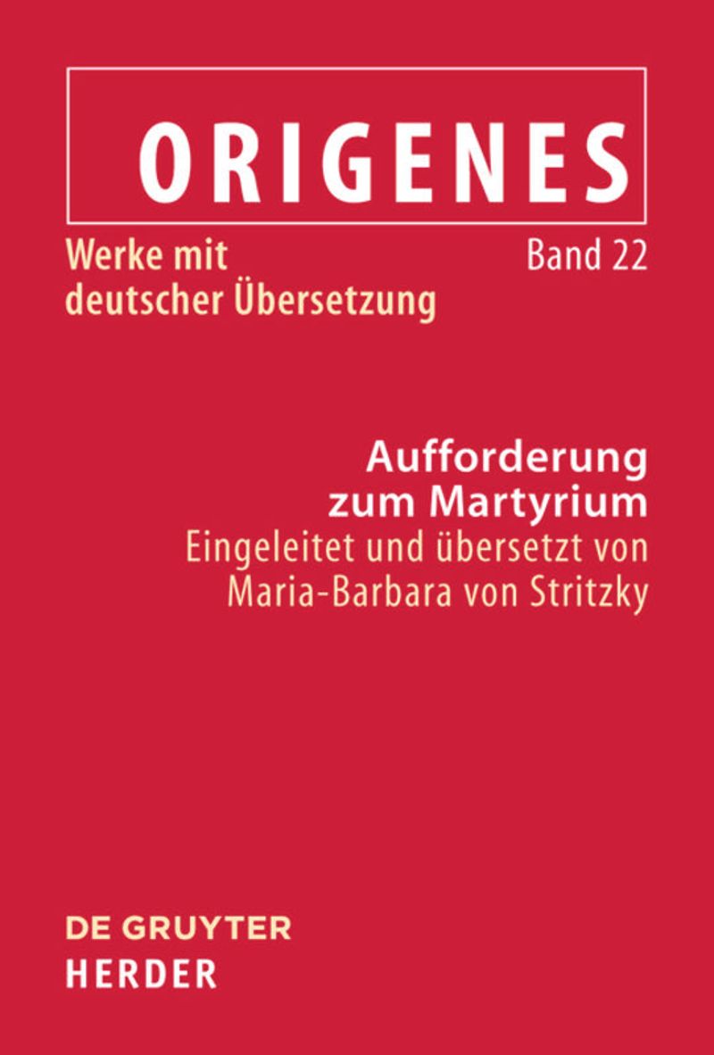 book: Band 22 Aufforderung zum Martyrium