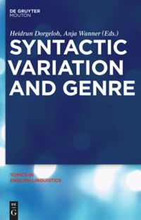 book: Syntactic Variation and Genre