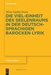 book: Die Viel-Einheit des Seelenraums in der deutschsprachigen barocken Lyrik