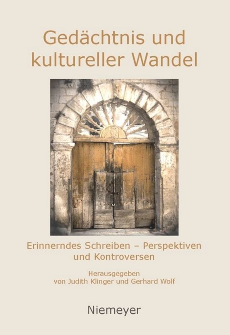 book: Gedächtnis und kultureller Wandel