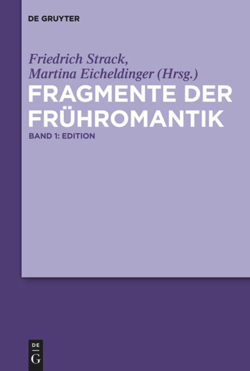 book: Fragmente der Frühromantik