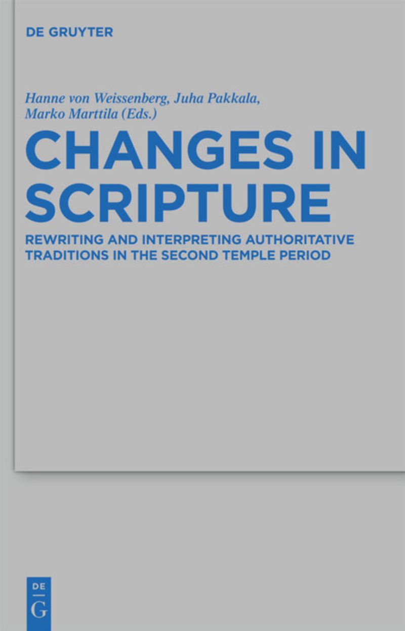 book: Changes in Scripture