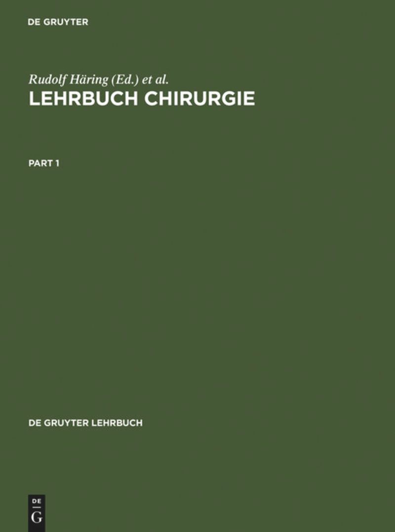 book: Lehrbuch Chirurgie