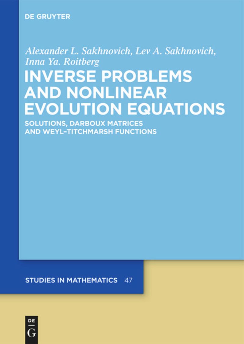 book: Inverse Problems and Nonlinear Evolution Equations
