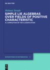 book: Volume III Completion of the Classification