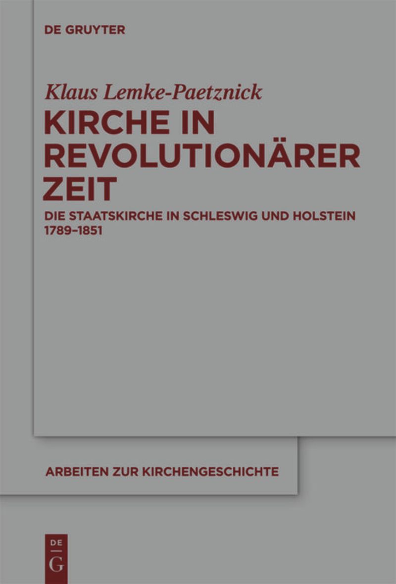 book: Kirche in revolutionärer Zeit