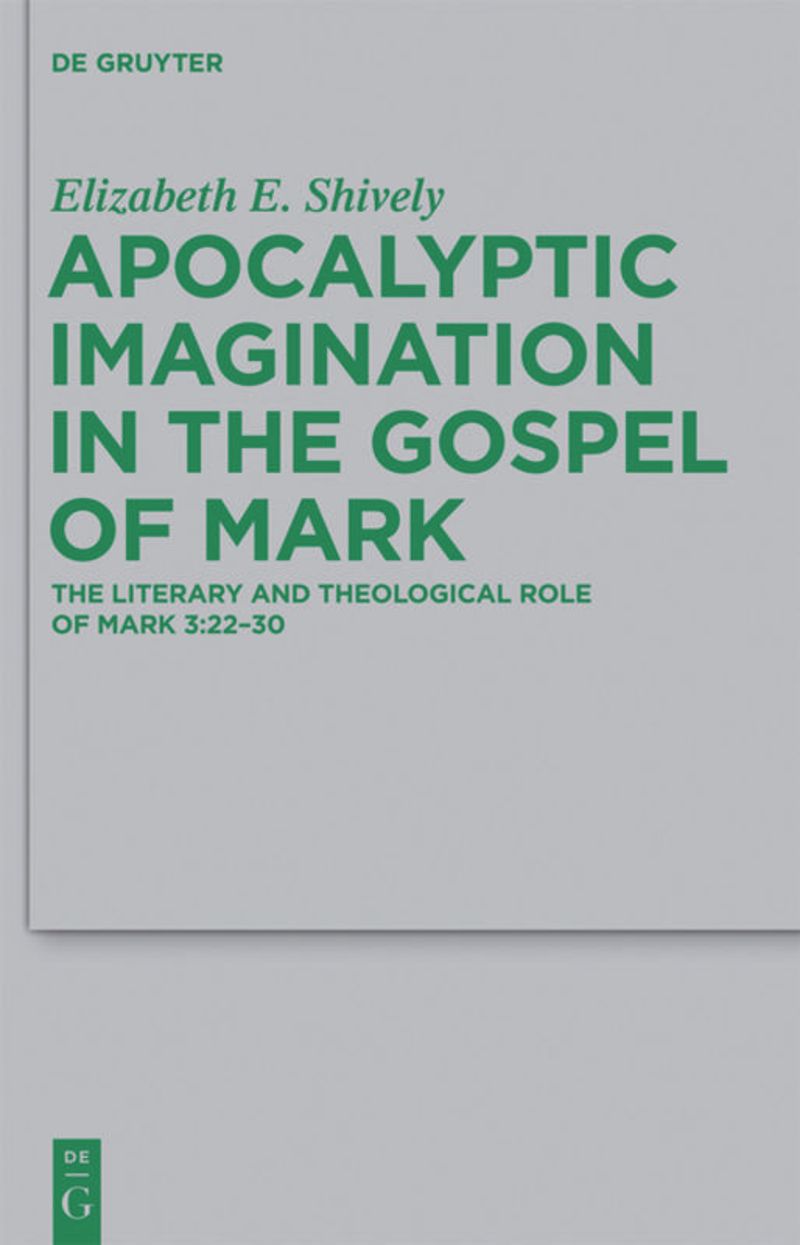 book: Apocalyptic Imagination in the Gospel of Mark
